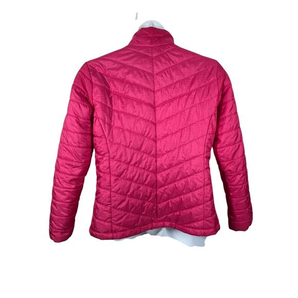 Columbia Omni-Heat Pink Chevron Puffer Jacket XL Women’s Winter Coat - Picture 7 of 10